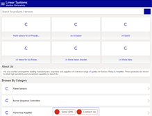 Tablet Screenshot of linearsystemindia.com